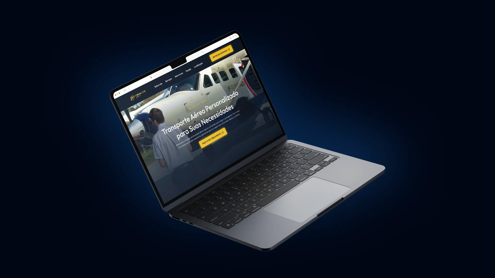 Fração Táxi Aéreo — Web Design